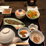 山屋蒼月 - 朝食。