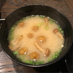 山屋蒼月 - 朝食の味噌汁。
      美味し。