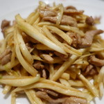 菜香 - マコモ茸と豚肉の細切り炒め