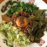 らー麺 きん - トッピングのさんしょうが入った台湾まぜそば(小)('17/08/27)