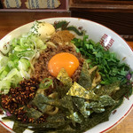 らー麺 きん - トッピングの辛みとマヨネーズが入った台湾まぜそば(並)('17/08/27)