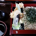 おかめ食堂 - 天ざるそば