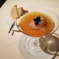 ヌガ - 赤えびと人参のムース コンソメジュレ添え +400円