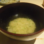 廻転とやま鮨 - 味噌汁