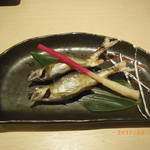 廻転とやま鮨 - 庄川の天然鮎の塩焼き