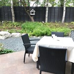 十勝川温泉 第一ホテル 豆陽亭 - 朝の空気を感じながら食事が出来るテラス席