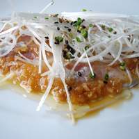 MAIN DINING by THE HOUSE OF PACIFIC - 本日の前菜（白身魚のカルパッチョ）