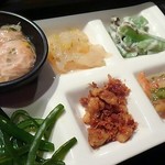 焼鳥酒膳 鸞 - 季節の小鉢6種盛り