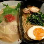 らーめん　こげん - 合盛り(梅塩&大葉醤油)ラーメン ￥880