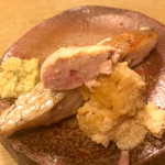 和洋酒菜 ひで - のどぐろの卵と肝