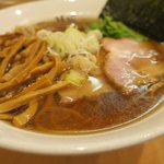 仙臺 自家製麺 こいけ屋 - 焼きノドグロ出汁スープです