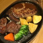 Suteki No Don - ♪スライスステーキ＆どんハンバーグ¥1099（税抜）