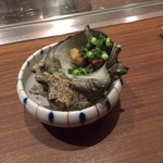 くずし鉄板 あばぐら - 浜坂産　サザエのつぼ焼き