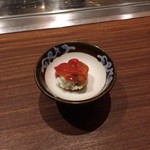 くずし鉄板 あばぐら - ホヤの塩辛　クリームチーズ和え
