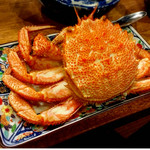 囲炉裏料理わ - いきなりの毛蟹 (°o°:) 