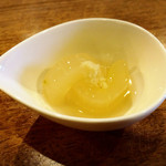 囲炉裏料理わ - キュウリの冷製煮びたし