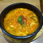 韓国料理Bibim - トッポキスンドゥブセット　￥1,200 　　トッピングチーズ　￥110 　　トッピング　ラーメン　￥210