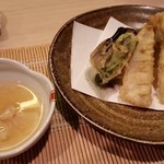 おおがみ - 2017/8 本日のおすすめのキスの天ぷら キスうまツユうま…