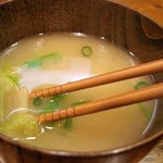 カツと定食の店　藤竹 - 味噌汁