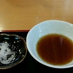 丸屋 - 天ぷら用に天つゆとお塩