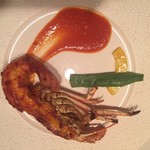 海老専門レストラン マダムシュリンプ銀座 - イセエビ蒸し焼き