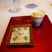ブラン ルージュ - ☆☆☆☆毛蟹と枝豆のマリネに小さなビスクを添えて