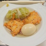 あさひや - からし、ロールキャベツ、玉子