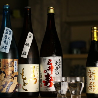 五臓六腑に沁みわたる季節の美酒がよりどりみどり。