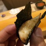 鮨 あらい - 平貝磯辺焼き