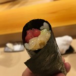 鮨 あらい - 中落ち手巻き