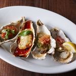 Assortment of 4 kinds of oven-roasted Oyster