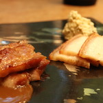 齋華 - 金華豚 皮付バラ肉 ピータンのポテサラ