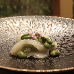 齋華 - 烏賊と茶豆の炒めもの