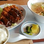 Nature Garden  - とんかつラーメンセット　６３０円