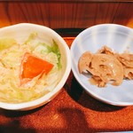 いけす料理 魚伊智 - サラダとレンコンの煮もの(^^)