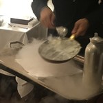 グリシーヌ - 液体窒素を入れて混ぜ混ぜ