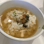 麺画廊 英 - 和の〆ご飯１３０円　同じワサビ茶漬けでも微妙に違うのです