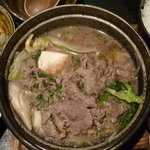 芳志 - 栃木牛肉豆腐鍋定食　税込９８０円