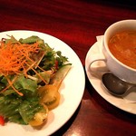 STELLA - ディナーセットのサラダとスープ