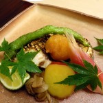 銀座 小十 - イサキの炭火焼き