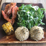Goofy Cafe & Dine - 「ガーリック・カウアイシュリンプ・プレート」$13.00