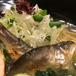 饗 くろ喜 - 鮎の一夜干しと薬味