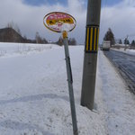 美沢13線の停留所を降ります。