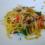 バローレ - タヤリン ちぢみほうれん草のソース