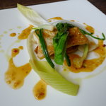 バローレ - おひょうの蒸し焼き うにソース