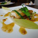 バローレ - おひょうの蒸し焼き うにソース