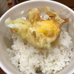 天ぷらめし 福松 - 卵の天ぷら
