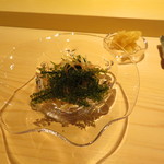 祇園 鮨 忠保 - 海ぶどうと茗荷・わかめをさっぱりと