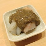 鮨 しゅん輔 - 牡丹海老 海老味噌をのせて