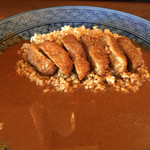 辛口カレーの嵯峨 - ポークカツカレー580円